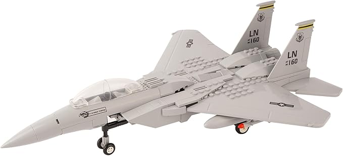 Oichy F-15 Model Airplane Kit, 223 PCS Military Airplane Toy, F15 Fighter Jet Toy, Airplane Building Kit for Adults and Kids