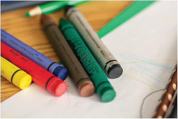 Prang Crayons Master Pack, Large Size, 8 Assorted Colors, 200 Count (32341)