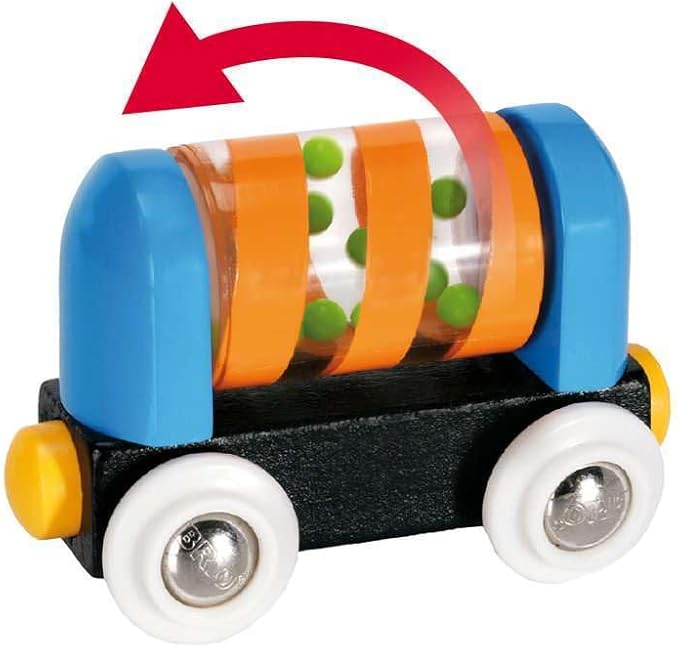 BRIO My First Railway - 33727 Beginner Pack | Engaging Wooden Toy Train Set for Toddlers Age 18 Months and Up | FSC-Certified Materials | Compatible with All My First Railway and BRIO World Toys