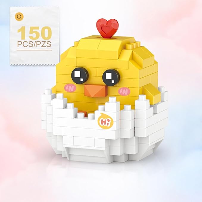 Aetheria Mini Blocks Chick Building Animal Set 150 Pieces Creative Home Decor Building Toy Bricks for Kids or Adult Advent Calendar 2024