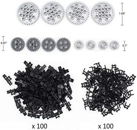 Building Blocks Parts Tank Track Wheels Treads Chain Links Motorcycle Car Accessories Toys for 6-12 Years Old Boys Girls Kids Gift (212 Pcs Tank Track)