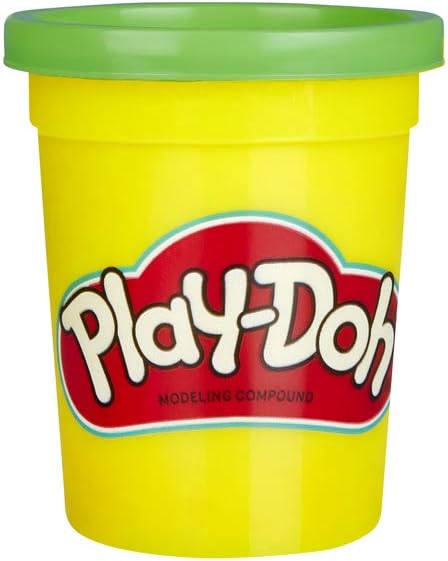 PLAY-DOH E4828F02 Bulk 12-Pack of Green Non-Toxic Modelling Compound, 4-Ounce Cans, Multicolour