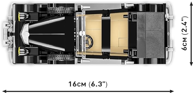 Cobi toys 244 Pcs Hc WWII /2261/ De Gaulee'S 1936 Horch 830 Bl
