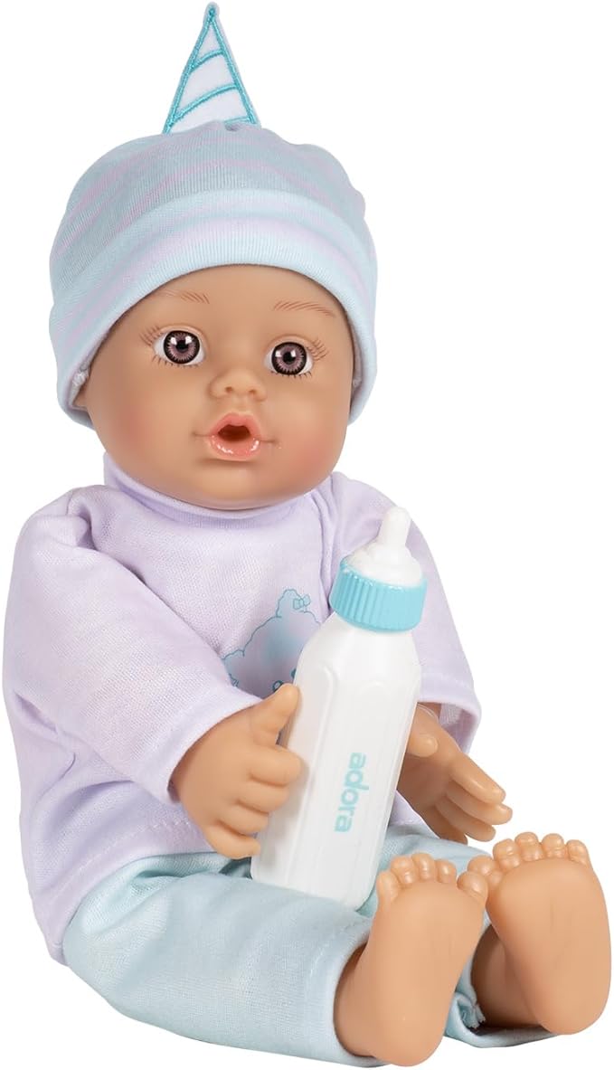 ADORA Soft Baby Doll, 11 inch Sweet Baby Puppy Cotton Candy, Machine Washable (Amazon Exclusive) 1+