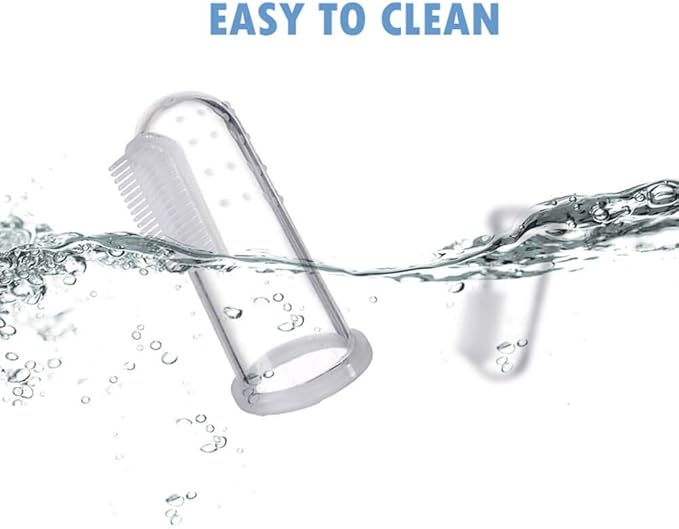 Jochebed Baby Finger Toothbrush for Training Teething - Infant & Toddles & Lids Teeth Brush Soft Babies Toothbrushes Oral Cleaning Massager to Train Your Child Healthy Oral Habits -3 PCS