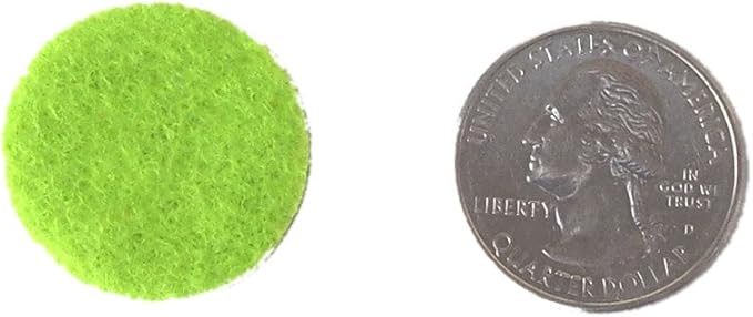 Playfully Ever After Light Green Felt Circle Stickers (1 inch - 100pc)