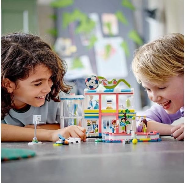 LEGO Friends Sports Center 41744 Building Toy Set, Fun for Boys and Girls Ages 8 and up, Includes Football, Basketball and Tennis Games, A Fun Gift for Kids Who Love Sports and Pretend Play