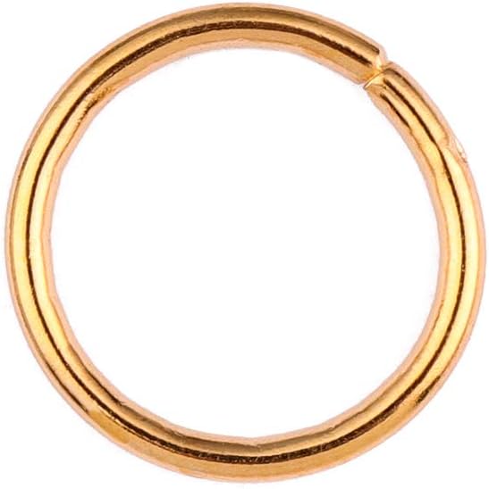Open Jump Rings Gold 0.8x6mm 500pcs for DIY Jewelry Making Supplies