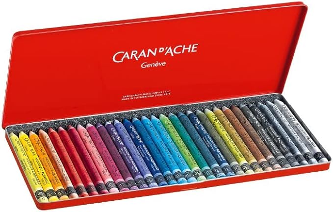 Caran d'Ache Classic Neocolor II Water-Soluble Pastels, 30 Colors
