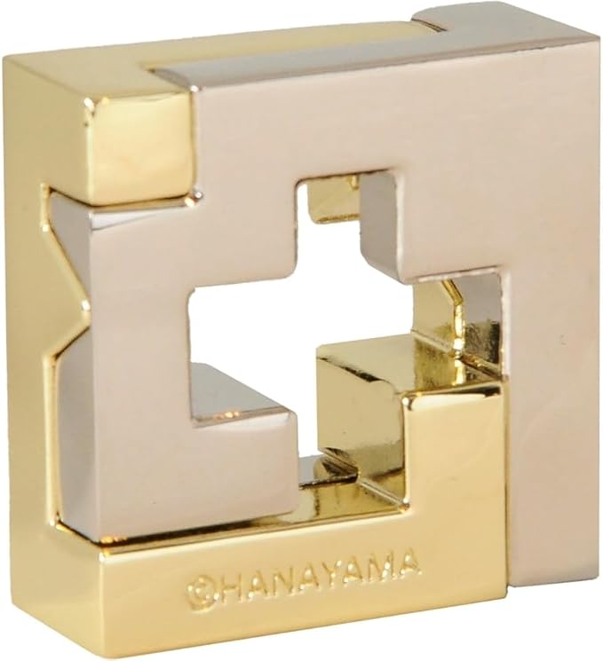 BePuzzled |Cross Hanayama Cast Metal Brain Teaser Puzzle Level 3 Mensa-Rated Puzzles for Kids and Adults Ages 12 and Up