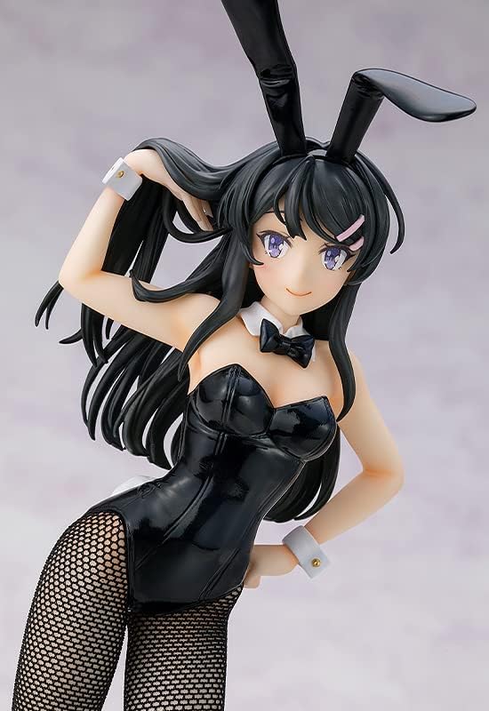 GOOD SMILE COMPANY Rascal Does Not Dream of Bunny Girl Senpai: Mai Sakurajima (Bunny Ver.) Light! PVC Figure