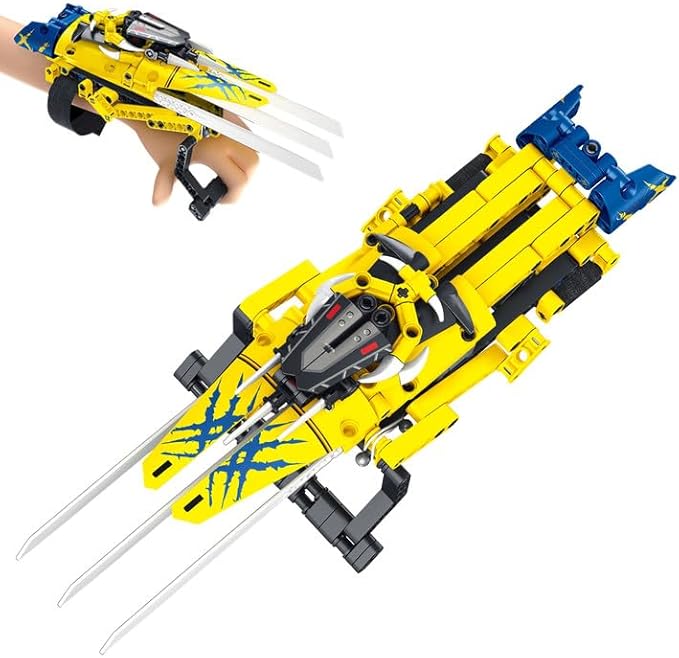 Wolver Claw Building Toys for Kids Ages 6 and Up - Kids Role Play Toys with Simulate Flexible Claw - 260pcs Super Hero Building Blocks Elements for Play and Display