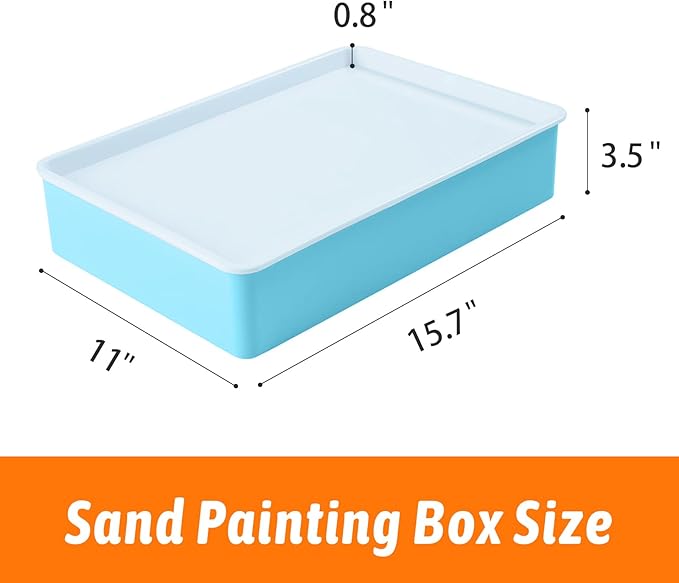 PreTrans Sand Painting Light Box – Kids’ Light Table for Creative Art, 3 Color Temperatures & 10 Brightness Levels, Classroom & Home Use - Green