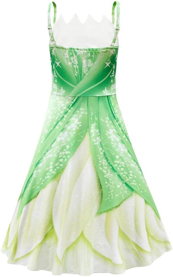 Dressy Daisy Frog Princess Fancy Dress Up Costume Halloween Birthday Party Outfit for Toddler Little Girls