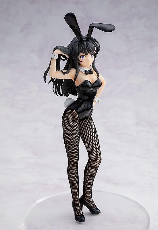 GOOD SMILE COMPANY Rascal Does Not Dream of Bunny Girl Senpai: Mai Sakurajima (Bunny Ver.) Light! PVC Figure