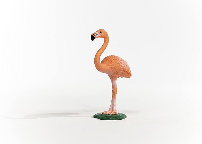 Schleich Wild Life, Bird Animal Toys for Boys and Girls 3 and Above, Pink Flamingo Toy Figurine