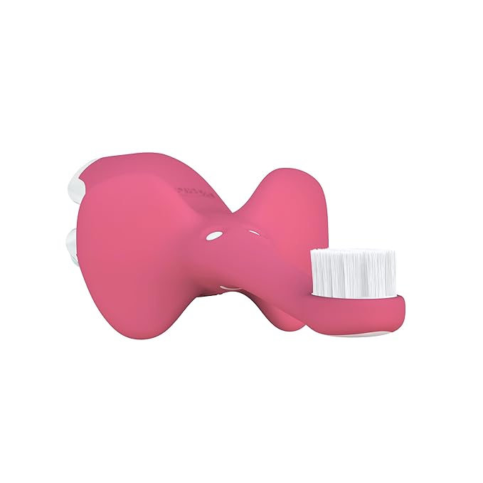 Dr. Brown's Infant-to-Toddler Training Toothbrush, Soft for Baby's First Teeth, Pink Elephant, 0-3 Years (Colors/Styles May Vary)