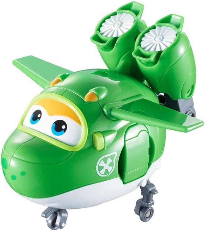 Super Wings - Transforming Mira Toy Airplane Figure | 5" Scale | Fun Toy for 3 4 5 year old Boys and Girls | Preschool Kids Birthday Gift, Green (YW710280)