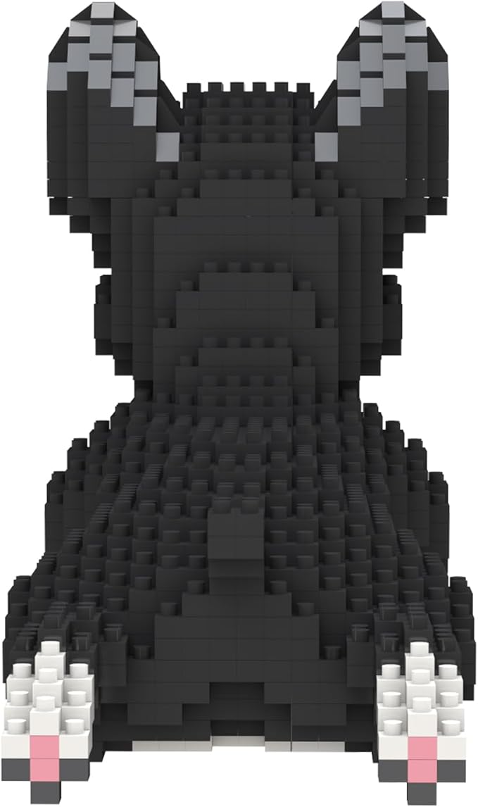 Larcele Micro Dog Building Blocks Mini Pet Building Toy Bricks, 812 Pieces KLJM-02(Boston Terrier)