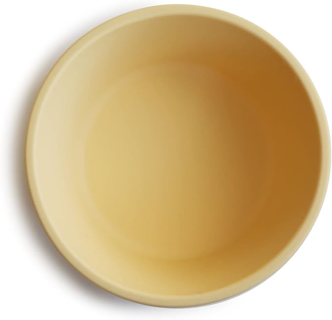 mushie Silicone Suction Bowl | BPA-Free Non-Slip Design (Daffodil)