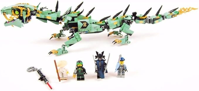 LEGO NINJAGO Movie Green Ninja Mech Dragon 70612 Ninja Toy with Dragon Figurine Building Kit (544 Pieces)