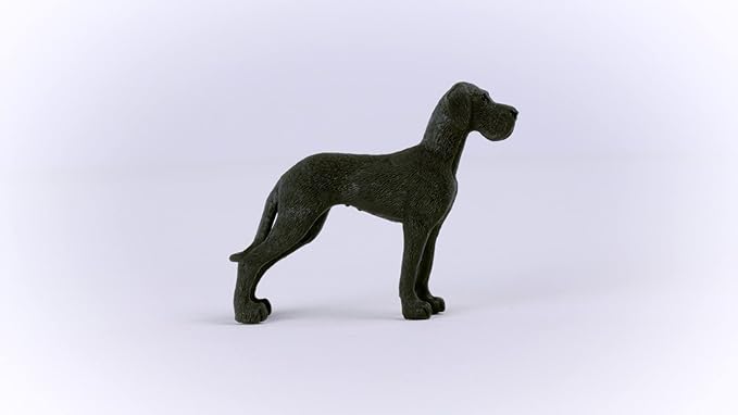 Schleich Farm World Great Dane Dog Figurine - Highly Detailed and Durable Animal Toy, Fun and Educational Play for Boys and Girls, Gift for Kids Ages 3+