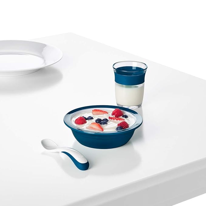OXO Tot Plastic Fork & Spoon Multipack - Navy , 4 Piece Set