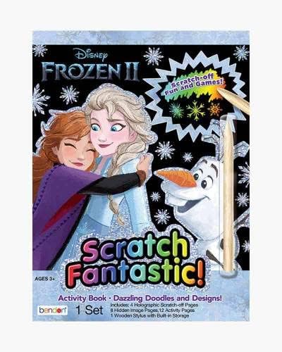 Disney Scratch Art for Girls Kids Toddlers - 3 Scratch Books for Kids Featuring Frozen, Shimmer and Shine and Vampirina with Frozen Stickers (Reveal Books for Kids)