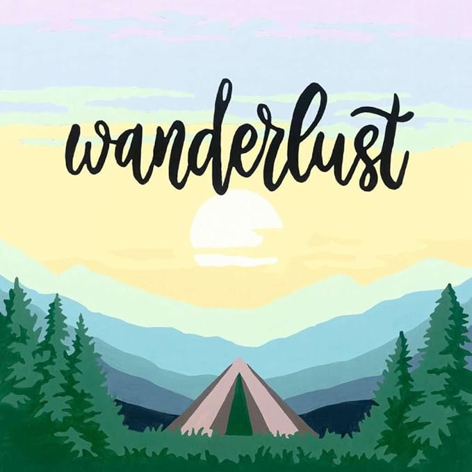 Ravensburger Wanderlust Paint by Numbers Kit for Adults - 20269 - Painting Arts and Crafts for Ages 12 and Up