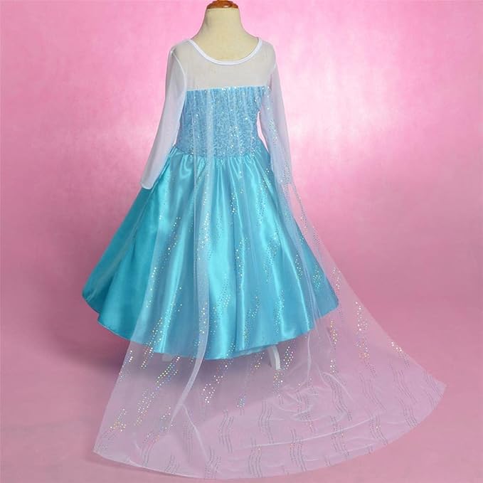 Dressy Daisy Toddler Little Girls' Ice Princess Dress Costume Birthday Halloween Christmas Fancy Party Dresses