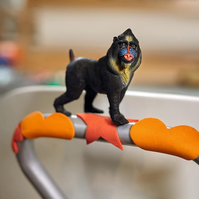 Schleich Wild Life Realistic Mandrill Monkey Figurine - Authentic and Highly Detailed Wild Animal Toy, Durable for Education and Fun Play for Kids, Perfect for Boys and Girls, Ages 3+