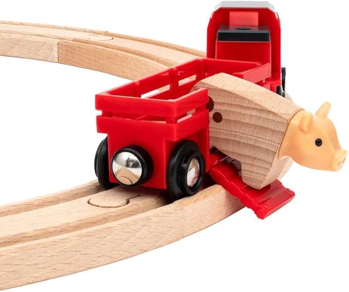 BRIO 33984 Animal Farm Set - Engaging Wooden Toy Train Set for Kids | Enhances Motor Skills | FSC-Certified Wood | Ideal for Ages 3 and Up