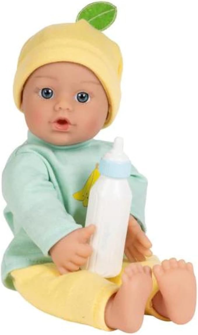 Adora Amazon Exclusive Sweet Babies Collection, 11” Soft and Cuddly Boy Baby Doll | Machine Washable, Birthday Gift For Ages 1+ - Baby Banana