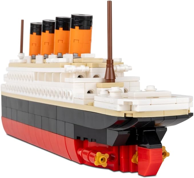 Brick Loot Titanic Building Blocks Large Set, Toy Ship Model Kit, Building Bricks Sets for Adults or Kids, 6 Year Old +, Home Decor, Quality Blocks Compatible with Lego & Major Brands, 390 Pieces