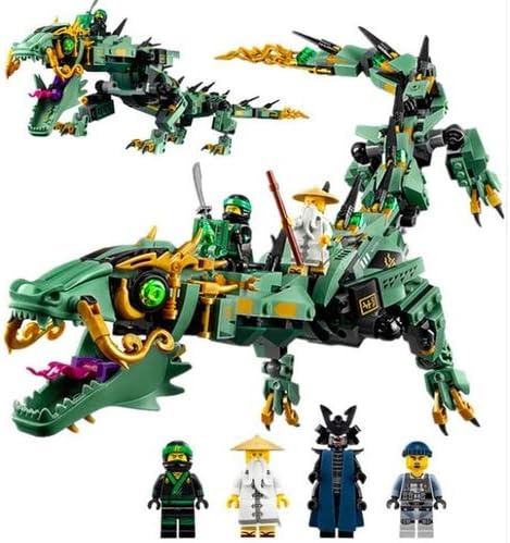 LEGO NINJAGO Movie Green Ninja Mech Dragon 70612 Ninja Toy with Dragon Figurine Building Kit (544 Pieces)