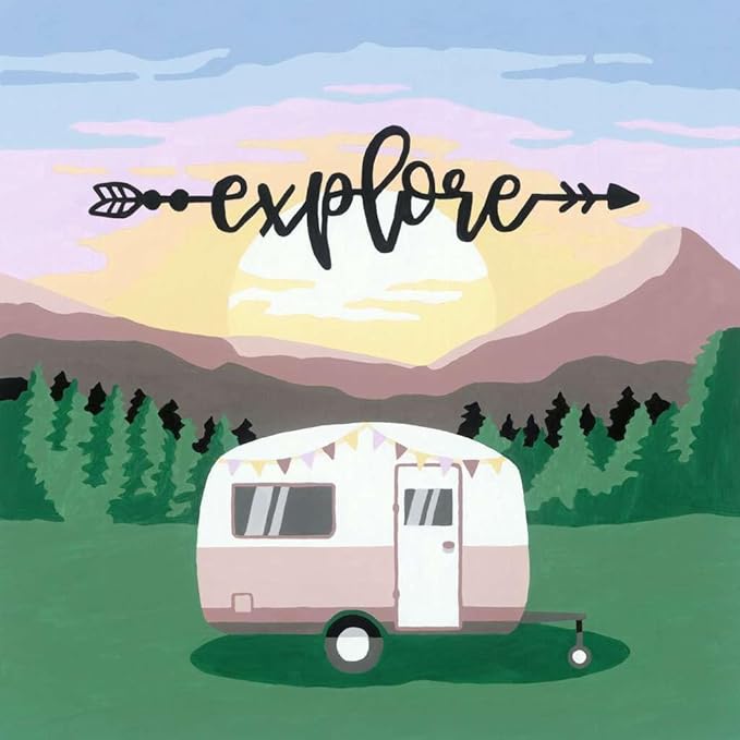 Ravensburger Explore Paint by Numbers Kit for Adults - 20271 - Painting Arts and Crafts for Ages 12 and Up