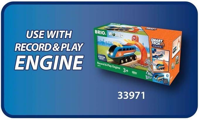 BRIO Smart Tech Sound Waterfall Tunnel - Interactive Train Set Accessory | Enhances Motor Skills | Child-Safe | FSC-Certified Wood Material