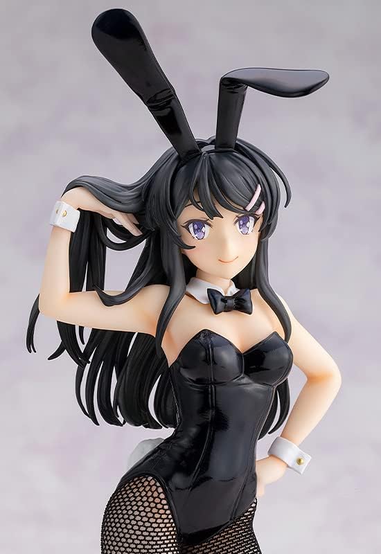GOOD SMILE COMPANY Rascal Does Not Dream of Bunny Girl Senpai: Mai Sakurajima (Bunny Ver.) Light! PVC Figure