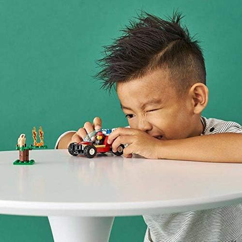 LEGO City Forest Fire 60247 Firefighter Toy, Cool Building Toy for Kids (84 Pieces)