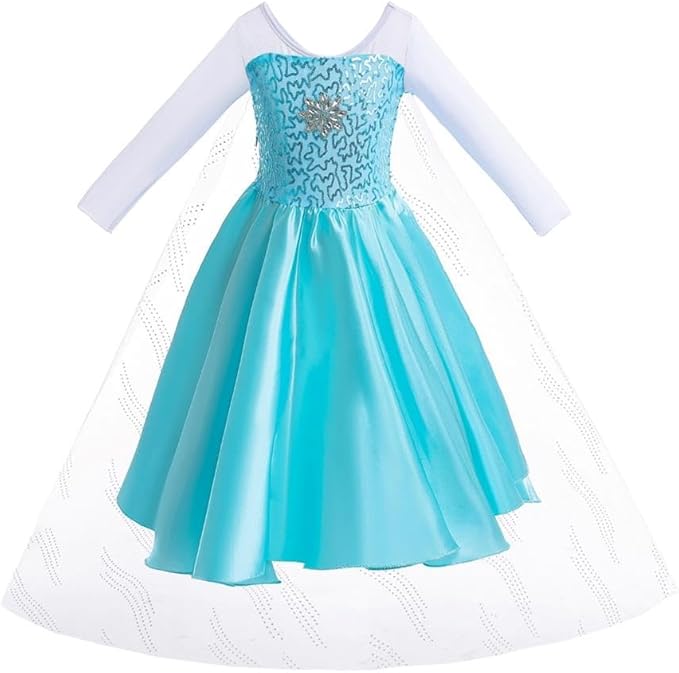 Dressy Daisy Toddler Little Girls' Ice Princess Dress Costume Birthday Halloween Christmas Fancy Party Dresses