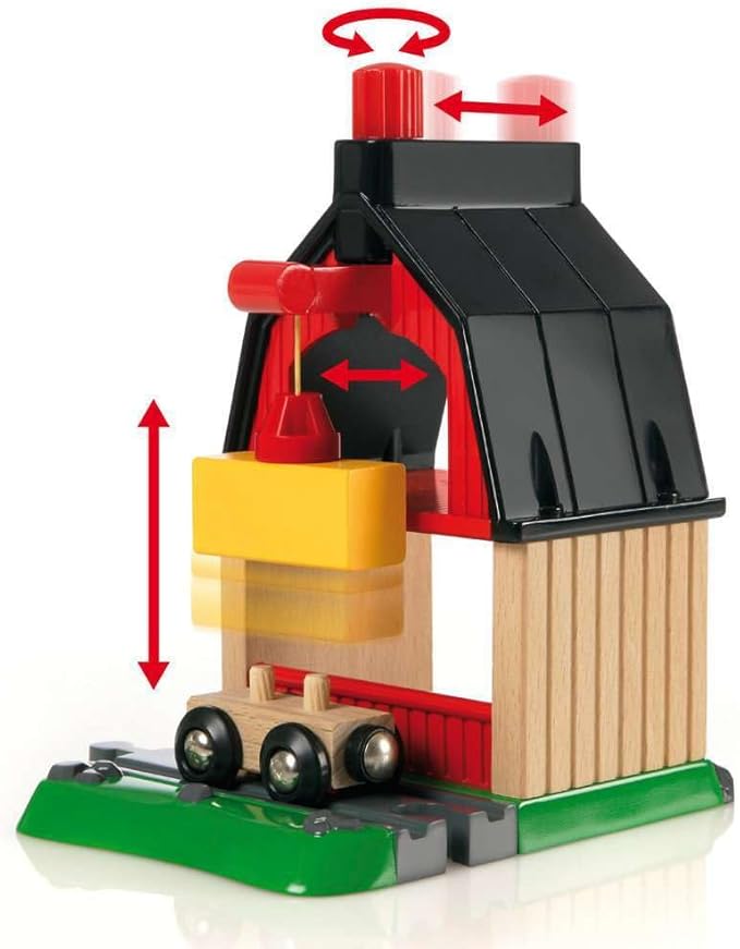 BRIO 33719 Farm Railway Playset – Interactive Toy Train Set for Kids | FSC-Certified Wood | Expandable Tracks | Promotes Skill Development
