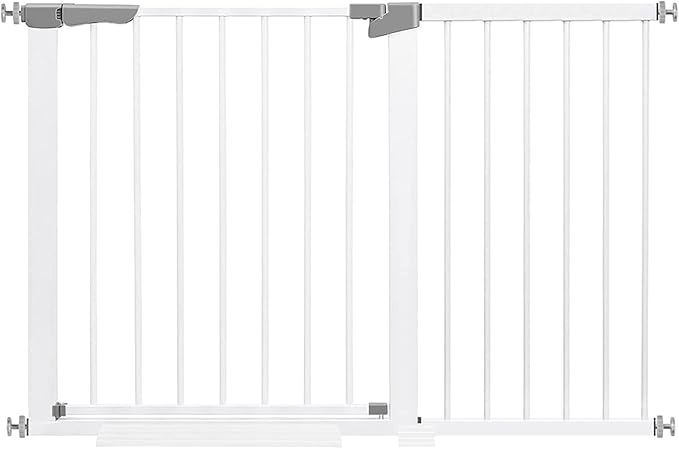 Baby Gate for The House Indoor/Outdoor, Retractable Baby Gate for Stairs, Dog Gate for Doorways Hallways, Extra Tall Child Safety Gate Extends Up to Extra Wide, Easy Fit Pet Gate.
