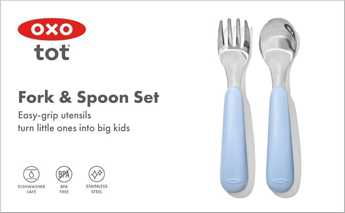 OXO Tot Fork and Spoon Set - Dusk