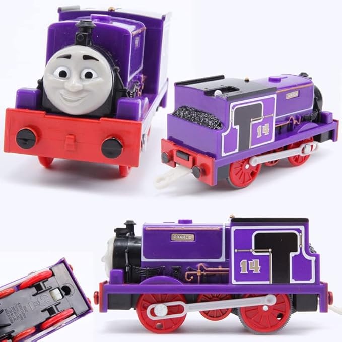 wltk Motorized Charlie Train Set, Battery-Powered Train Toy for Toddlers Age 3+, Kids Boys Girls