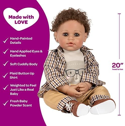ADORA Realistic Baby Doll Bear Hugs ToddlerTime Doll - 20 inch, Soft CuddleMe Vinyl