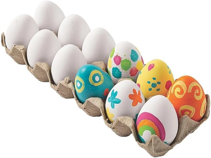 DIY Plastic Easter Eggs with Carton - Crafts for Kids and Fun Home Activities