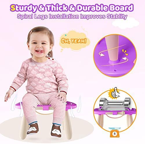 Kikidex Toddlers Toys Age 1-3, Magnetic Drawing Board, Toddler Girl Toys for 1-2 Year Old, Doodle Board Pad Learning and Educational Toys for 1 2 3 Year Old Baby Kids Birthday Gift (Purple)