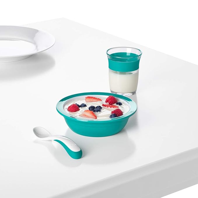 OXO Tot Plastic Fork & Spoon Multipack - Teal , 4 Piece Set (Pack of 1)