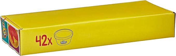 Play-Doh Bulk 42-Pack of 1-Ounce Cans, Easter Basket Stuffers for Girls & Boys, Party Favors, Kids Arts & Crafts, Preschool Toys, Ages 2+ (Amazon Exclusive)