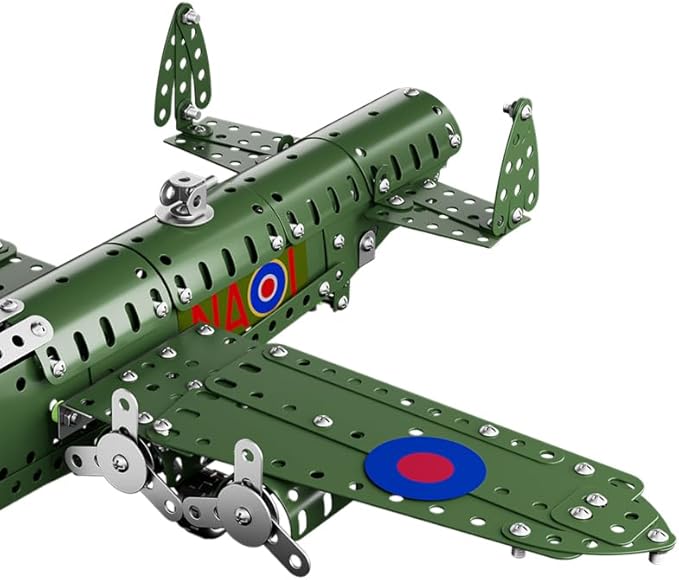 Lucky Doug STEM Building Projects Model Airplane Set - 389 Pieces STEM Project Building Toys for Kids Ages 8-12, Assembly Science Kit Educational Army Toys Gift for Kids Boys 8 9 10 11 12-16 Years Old